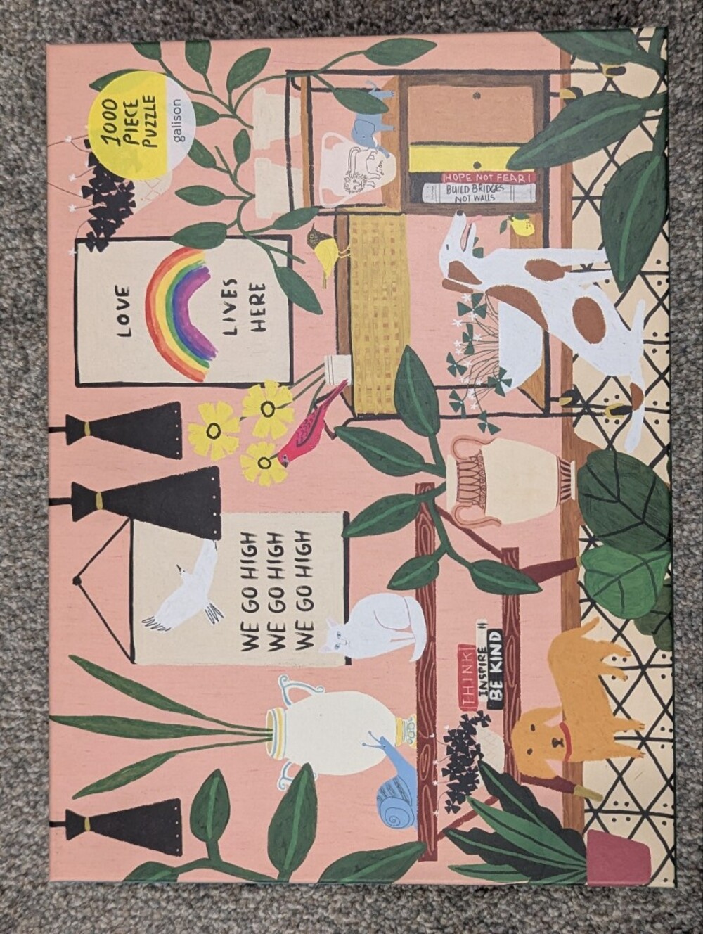 Galison "Love Lives Here" 1000-Piece Jigsaw Puzzle (Brand New / Sealed)